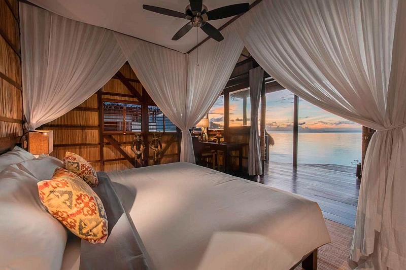 ekorezort raja ampat papua exoticky hotel spalna dekor trendy exticka dovolenka toptrendy