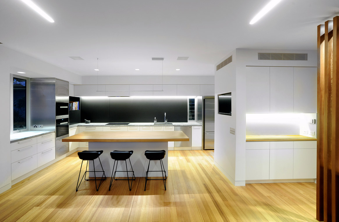 kitchen neo design custom minimalist modern auckland stainless steel marble matai