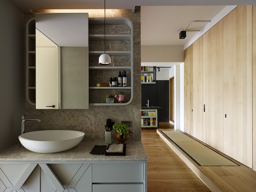 Domov s blahodarným účinkom na myseľ a dušu Gana design kupelna