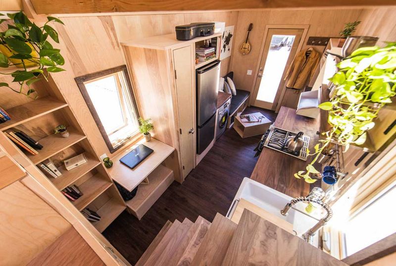 Spacious and completely functional, the Tumbleweed Farallon utilizes every inch of the interior.