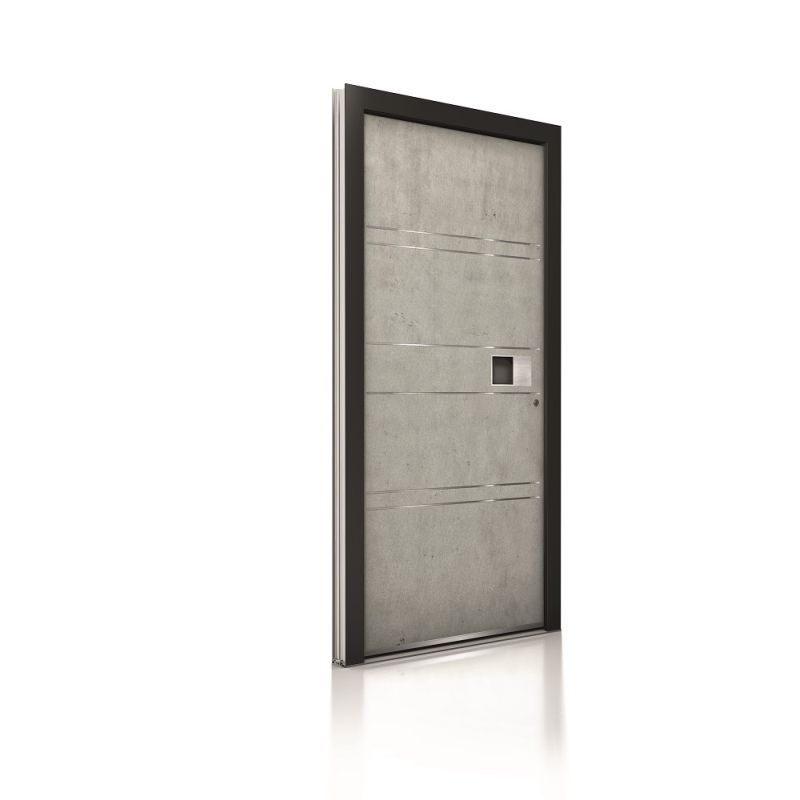 Internorm hliníkové vchodové dvere AT400 imitácia Beton 1000x1000